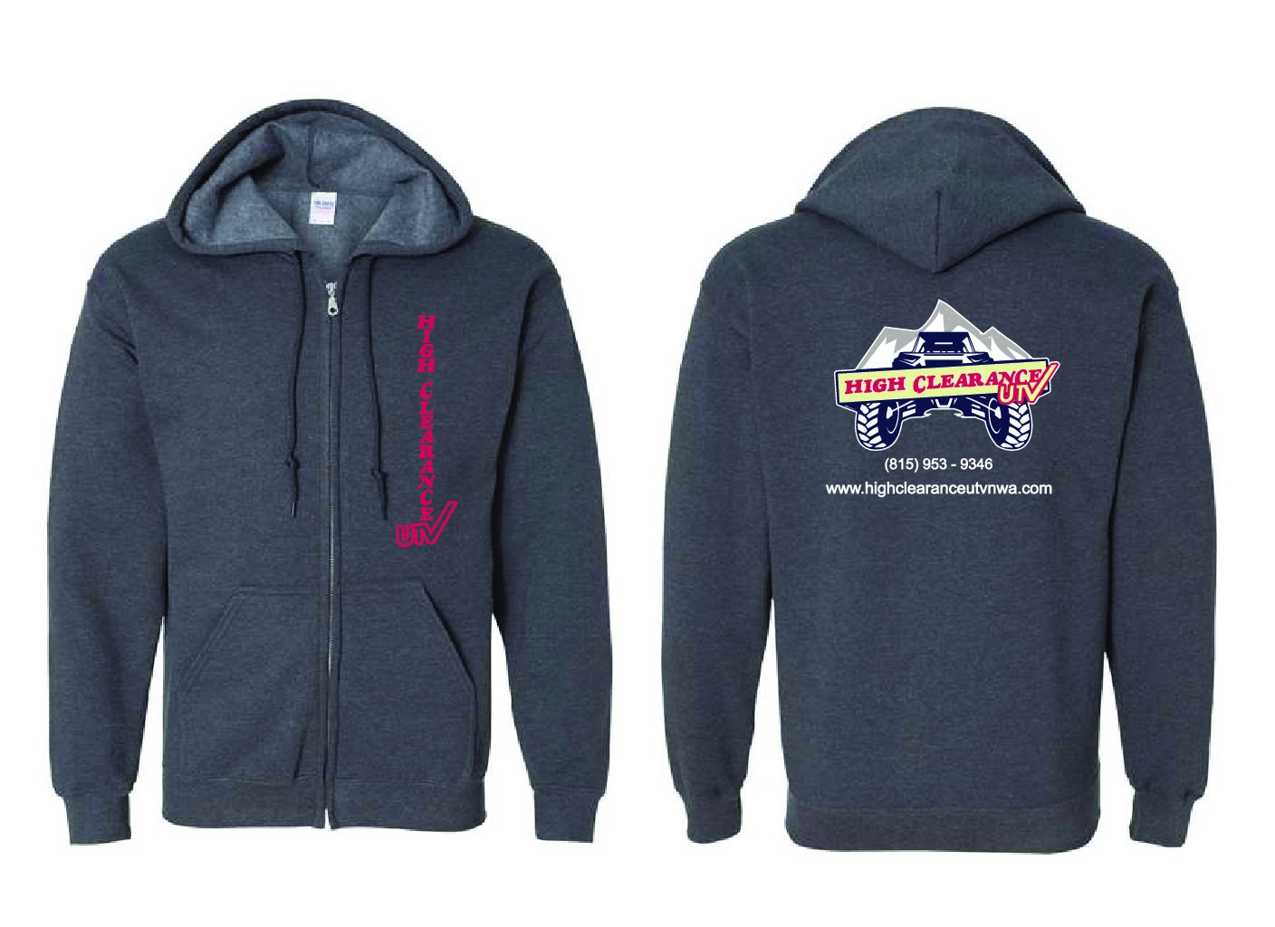 High Clearance UTV Zip Hoodie High Clearance UTV